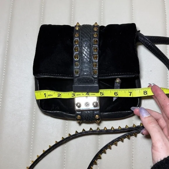 3.1 Phillip Lim black velvet crossbody bag